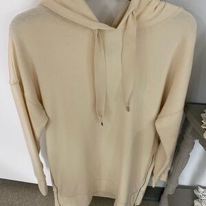 Aerie Cream Hooded Sweater